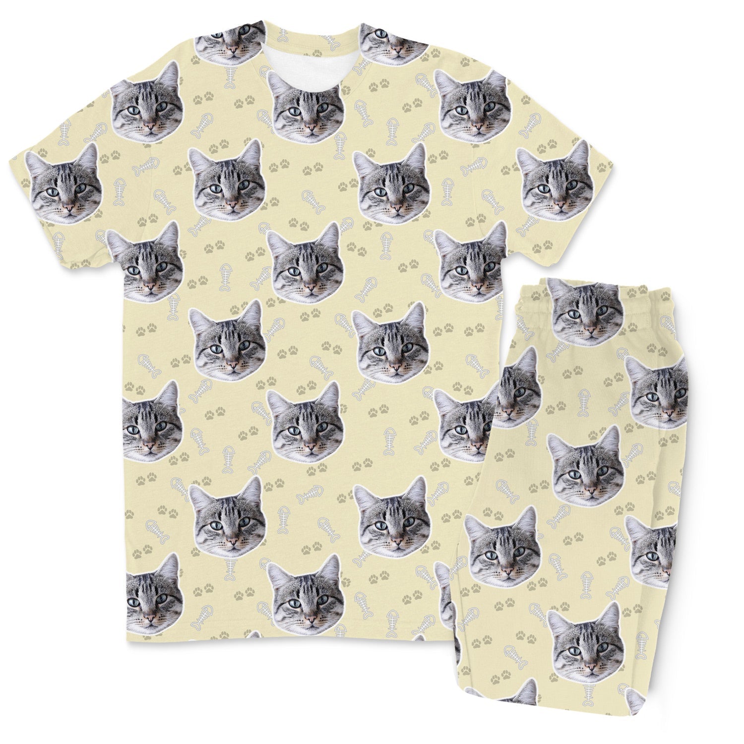 Your Cat Men's Custom Pajamas - Pants Set