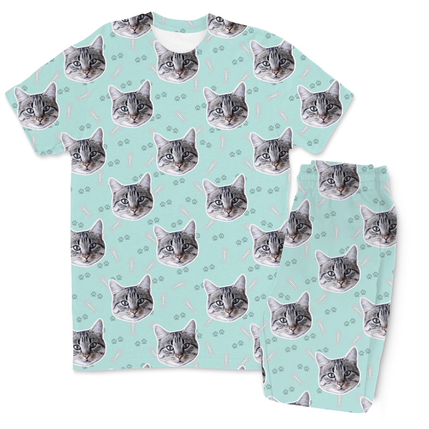 Your Cat Men's Custom Pajamas - Pants Set
