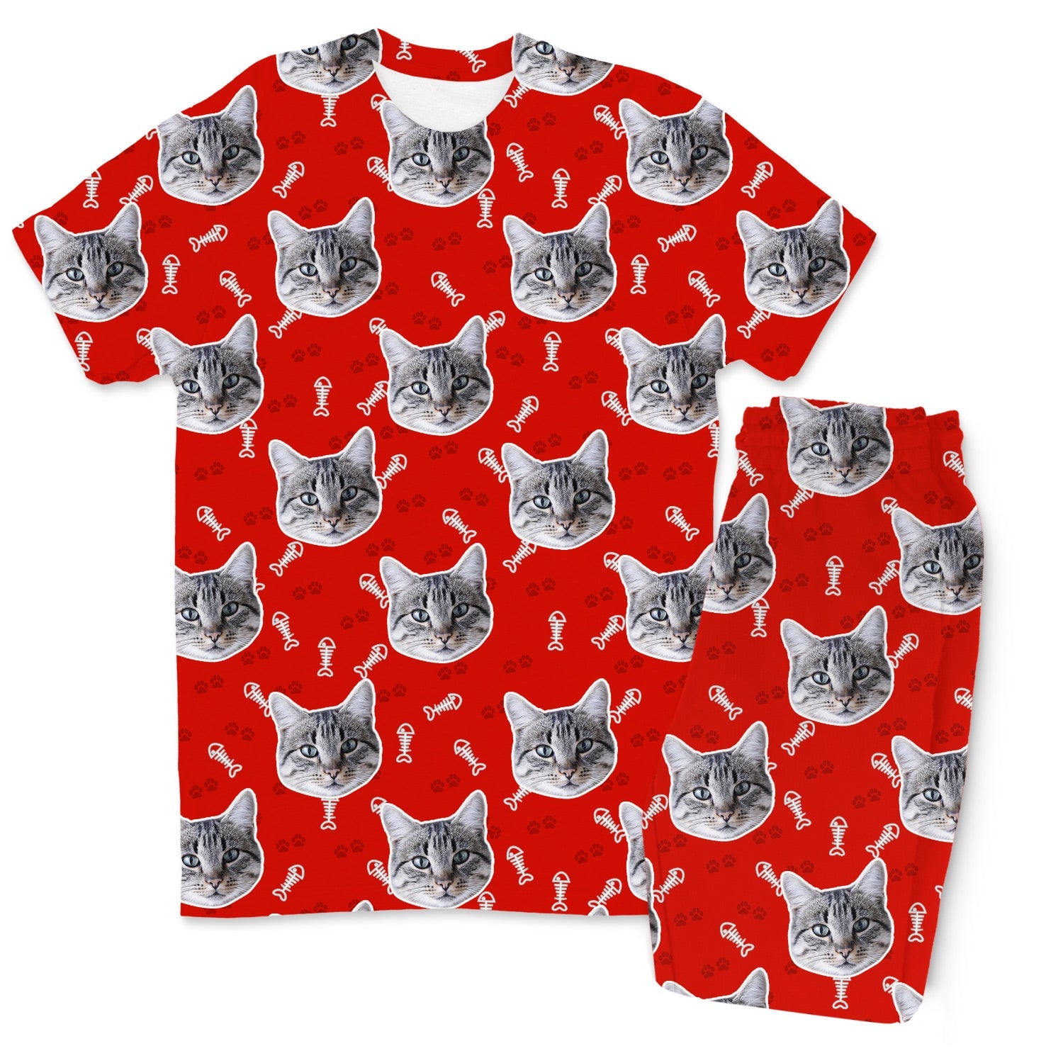 Your Cat Men's Custom Pajamas - Pants Set