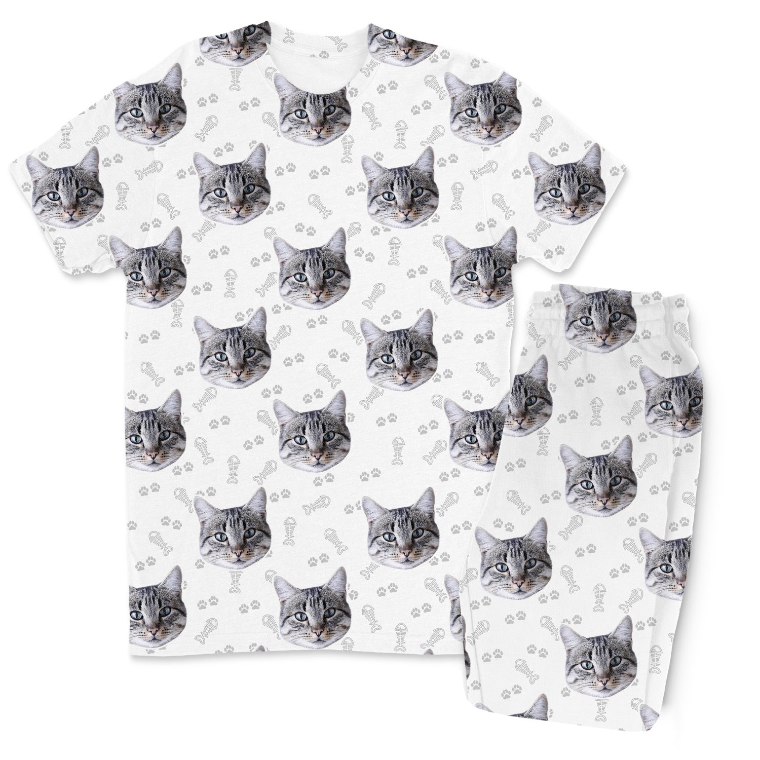 Your Cat Men's Custom Pajamas - Pants Set