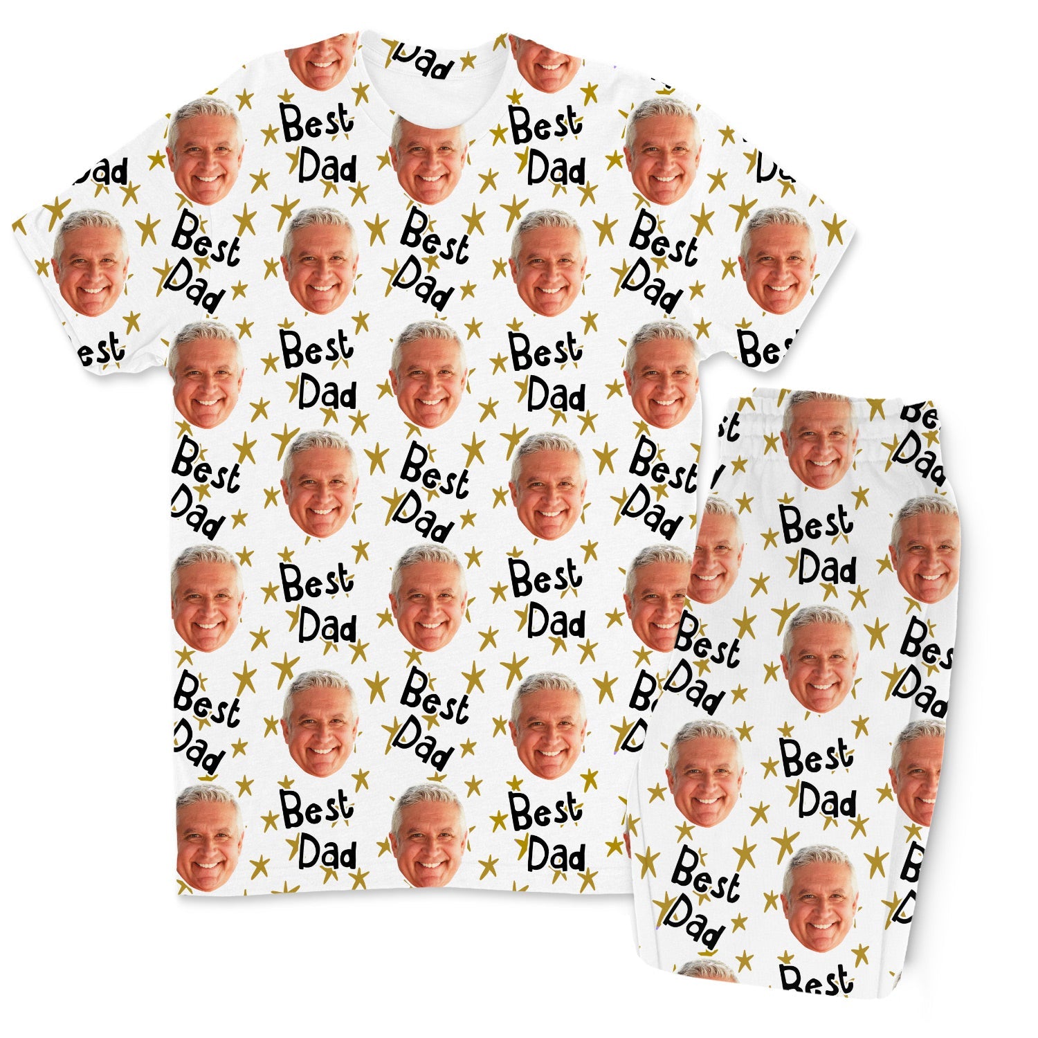 Men's Best Dad Custom Pajamas - Pants Set