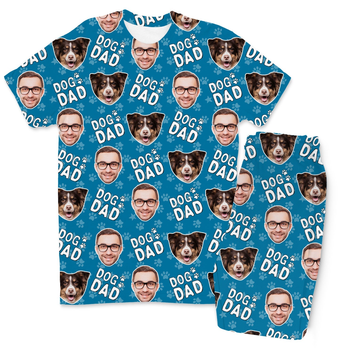 Men's Dog Dad Custom Pajamas - Pants Set