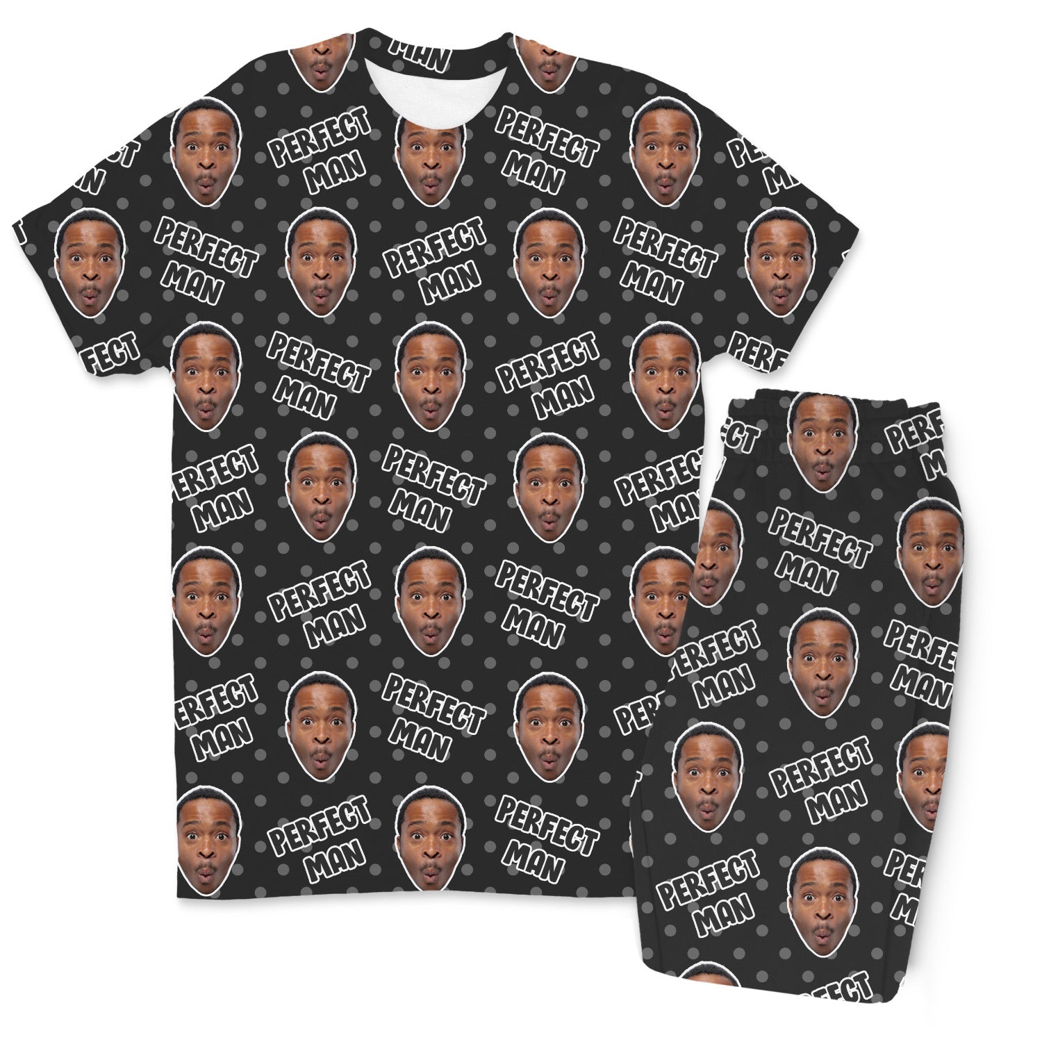 Men's Perfect Man Custom Pajamas - Pants Set