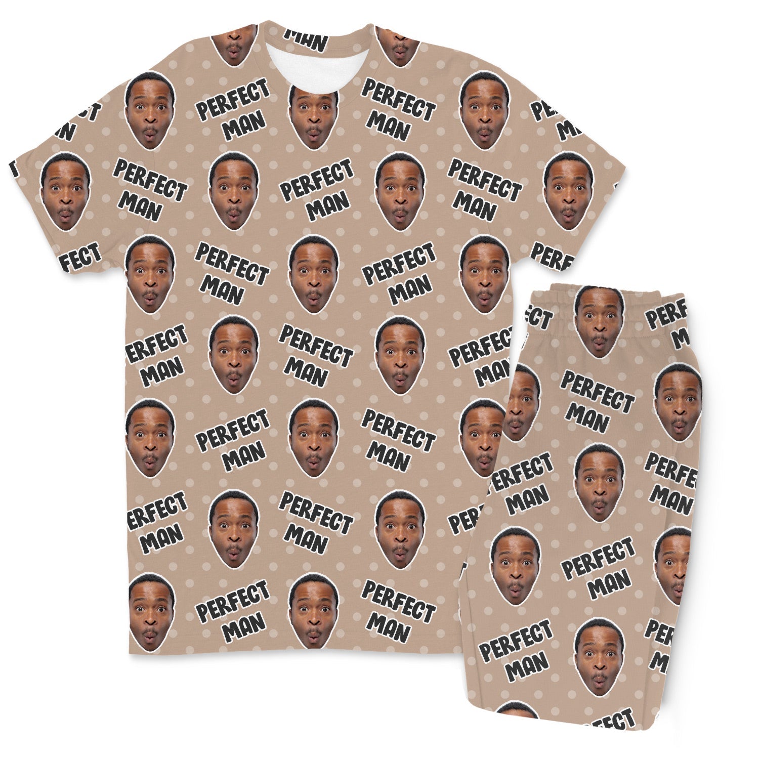 Men's Perfect Man Custom Pajamas - Pants Set