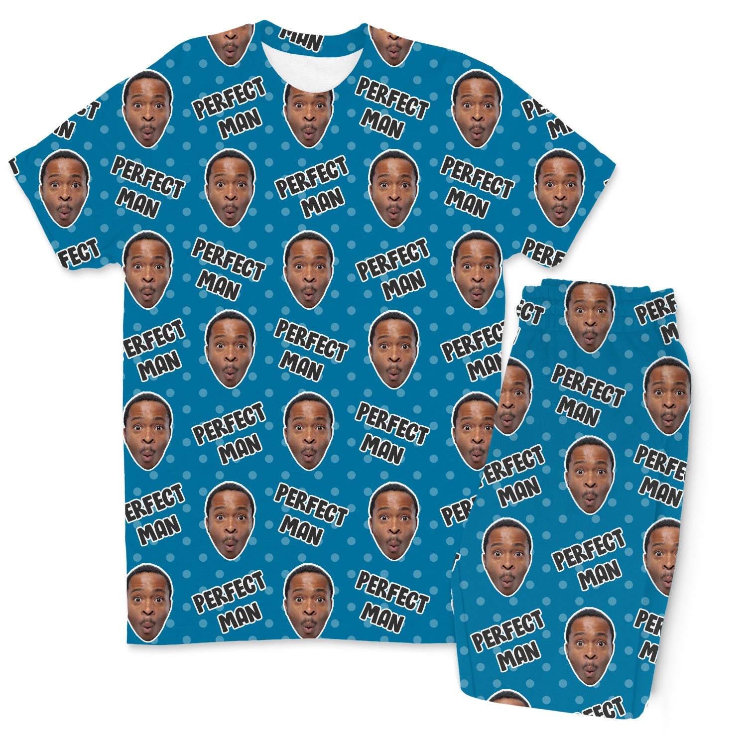 Men's Perfect Man Custom Pajamas - Pants Set
