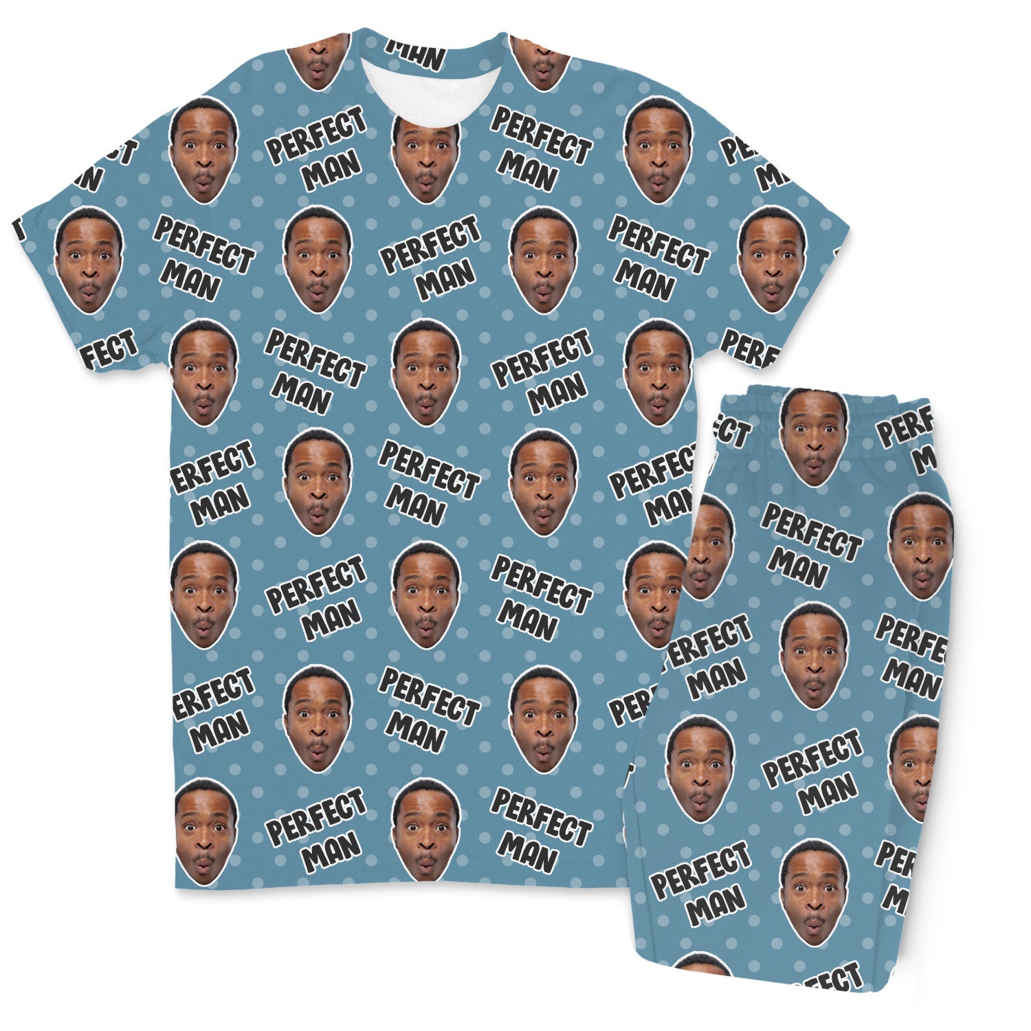 Men's Perfect Man Custom Pajamas - Pants Set