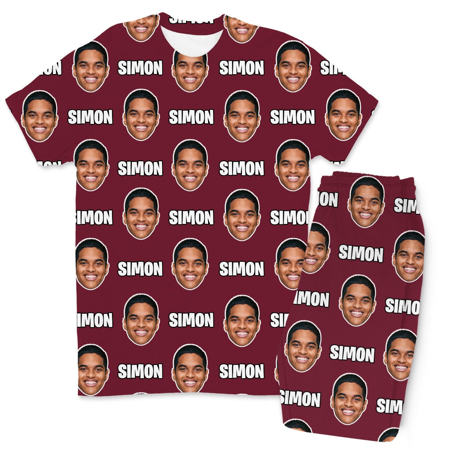 Your Face & Name Men's Custom PJs - Pants Set