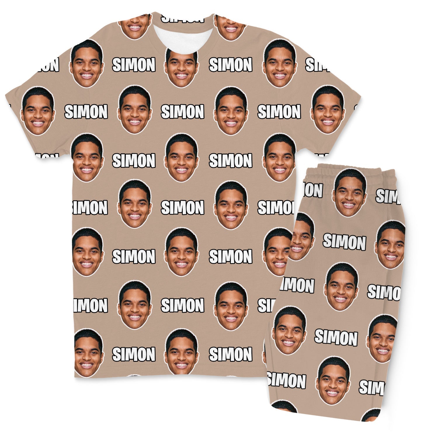 Your Face & Name Men's Custom PJs - Pants Set