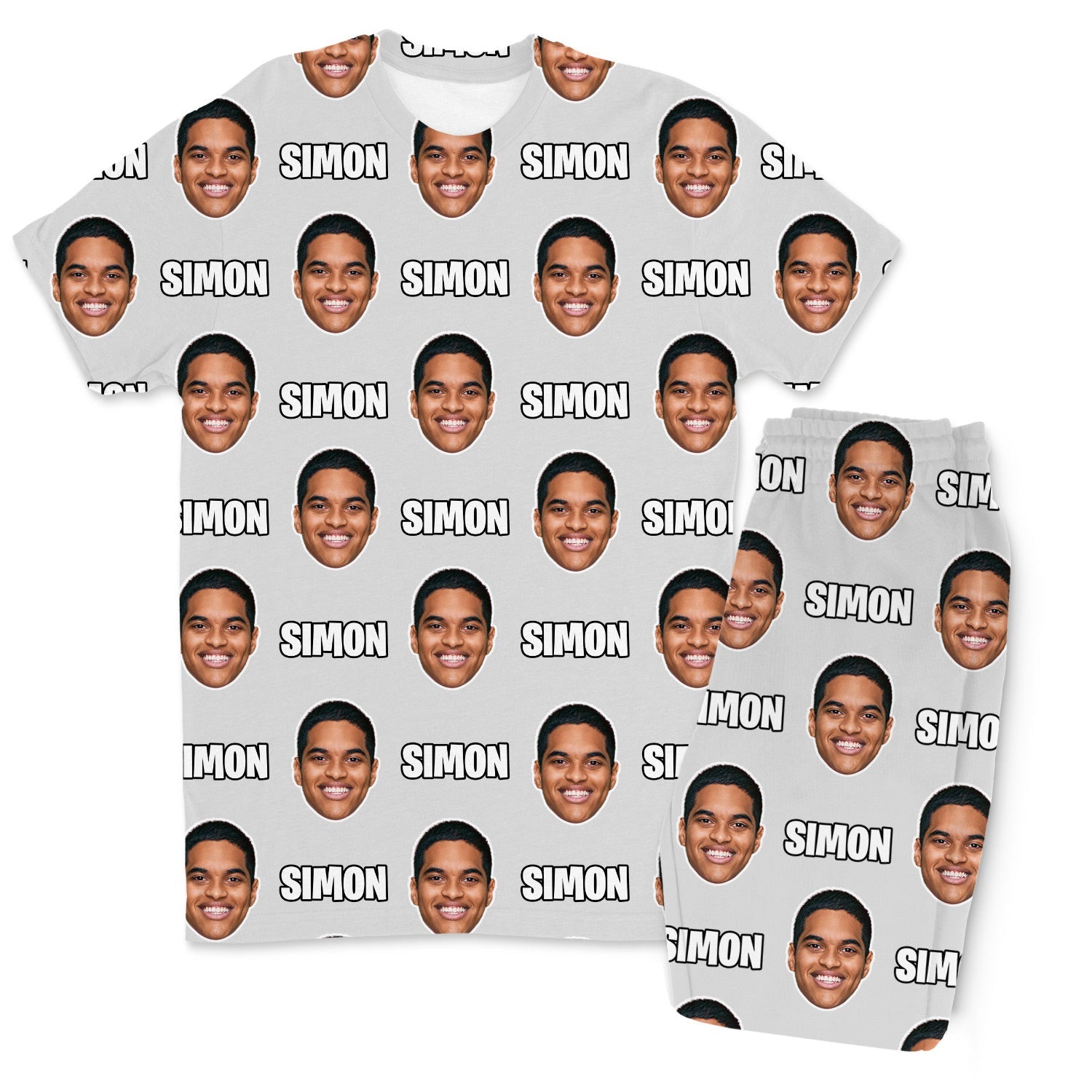 Your Face & Name Men's Custom PJs - Pants Set