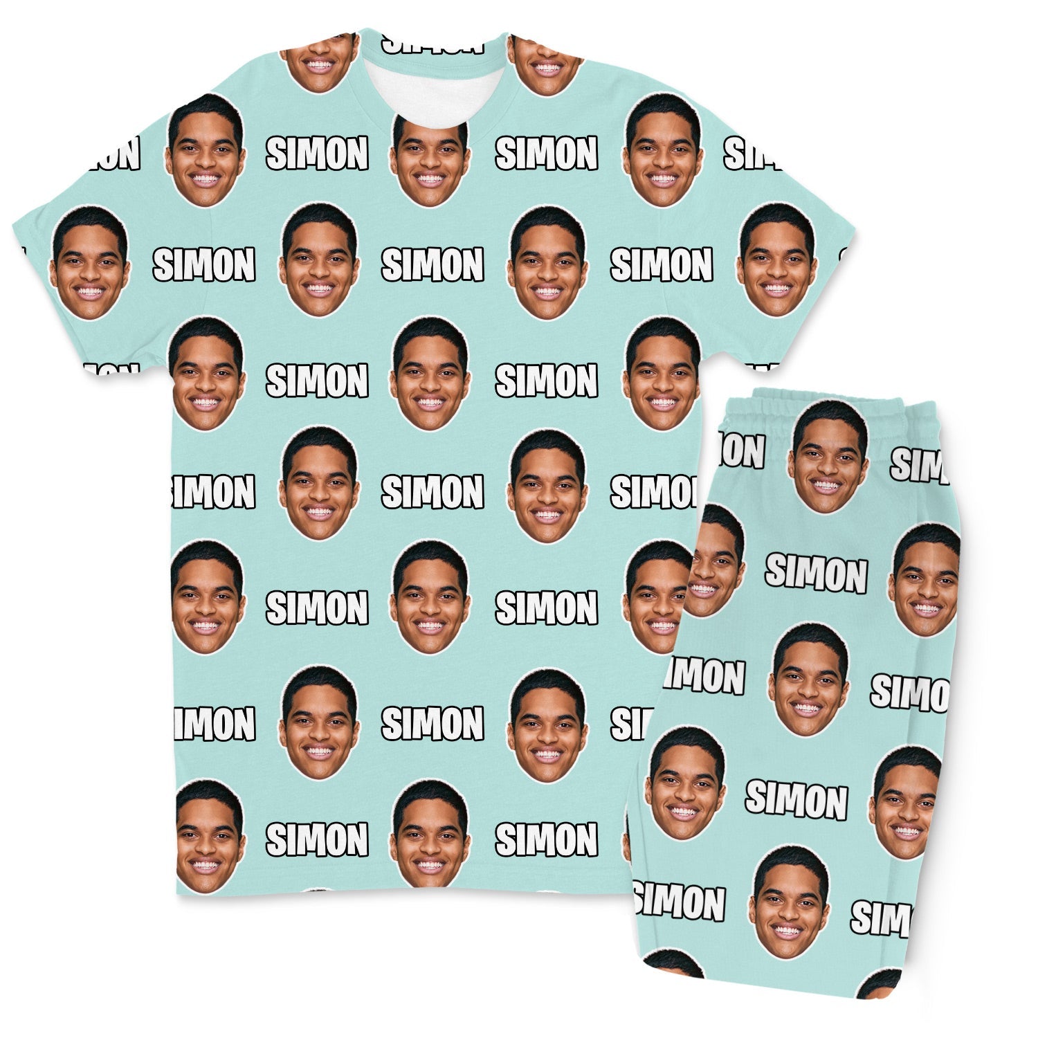 Your Face & Name Men's Custom PJs - Pants Set