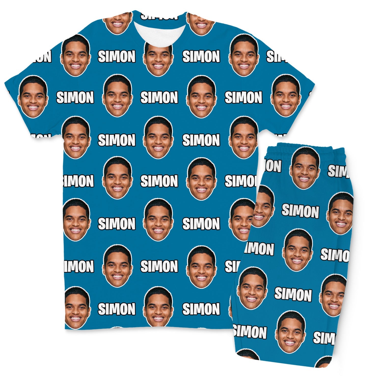 Your Face & Name Men's Custom PJs - Pants Set