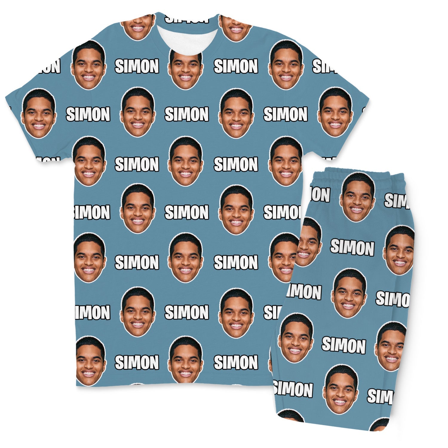 Your Face & Name Men's Custom PJs - Pants Set