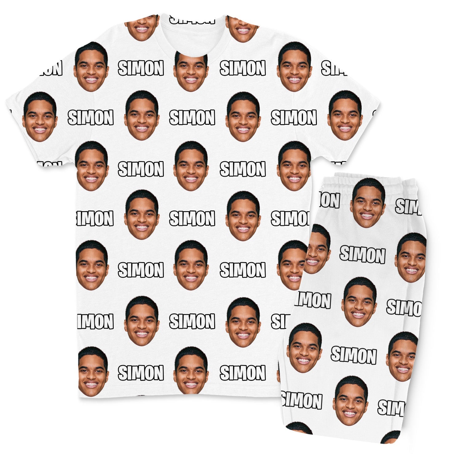 Your Face & Name Men's Custom PJs - Pants Set