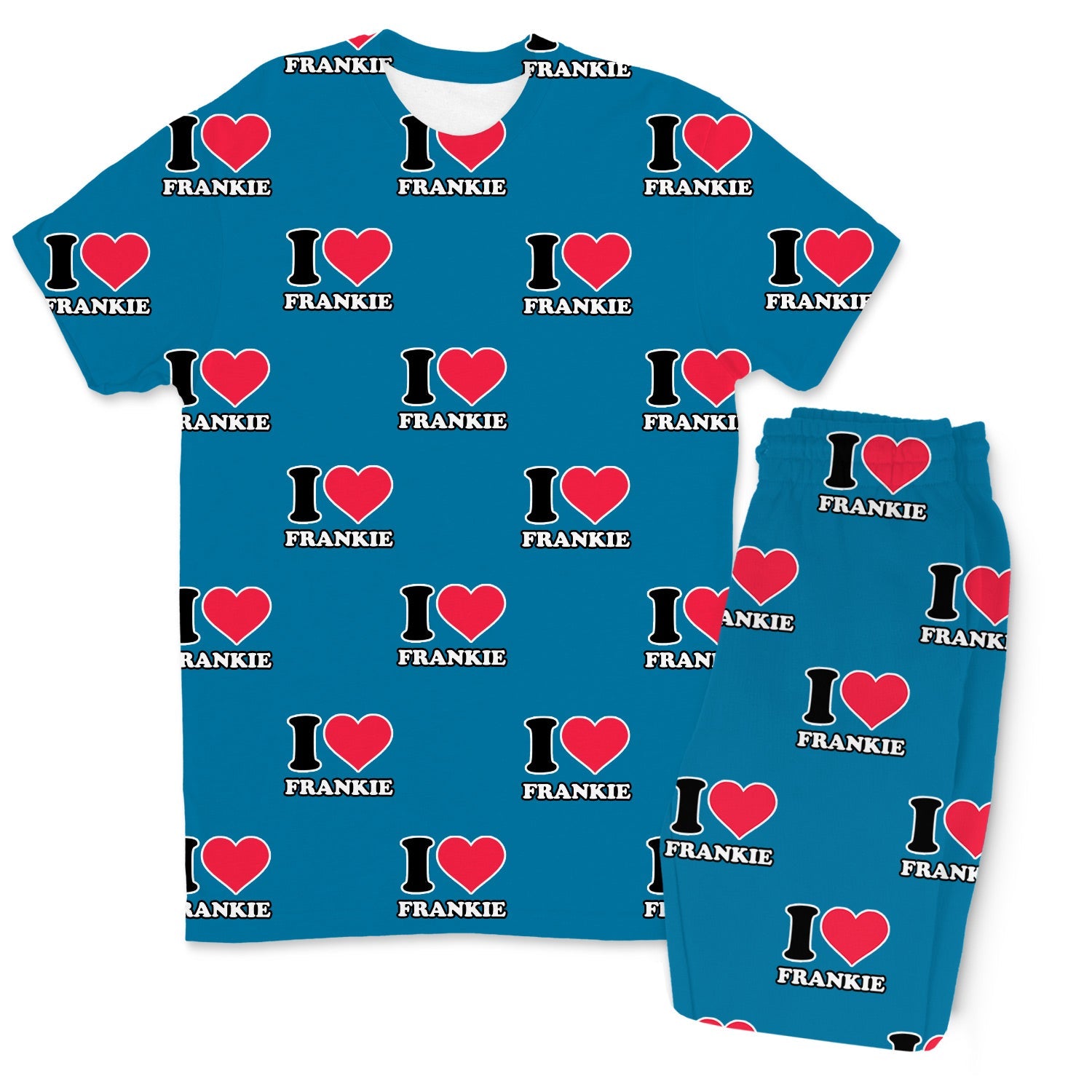 Men's I Heart Name  - Pants Set