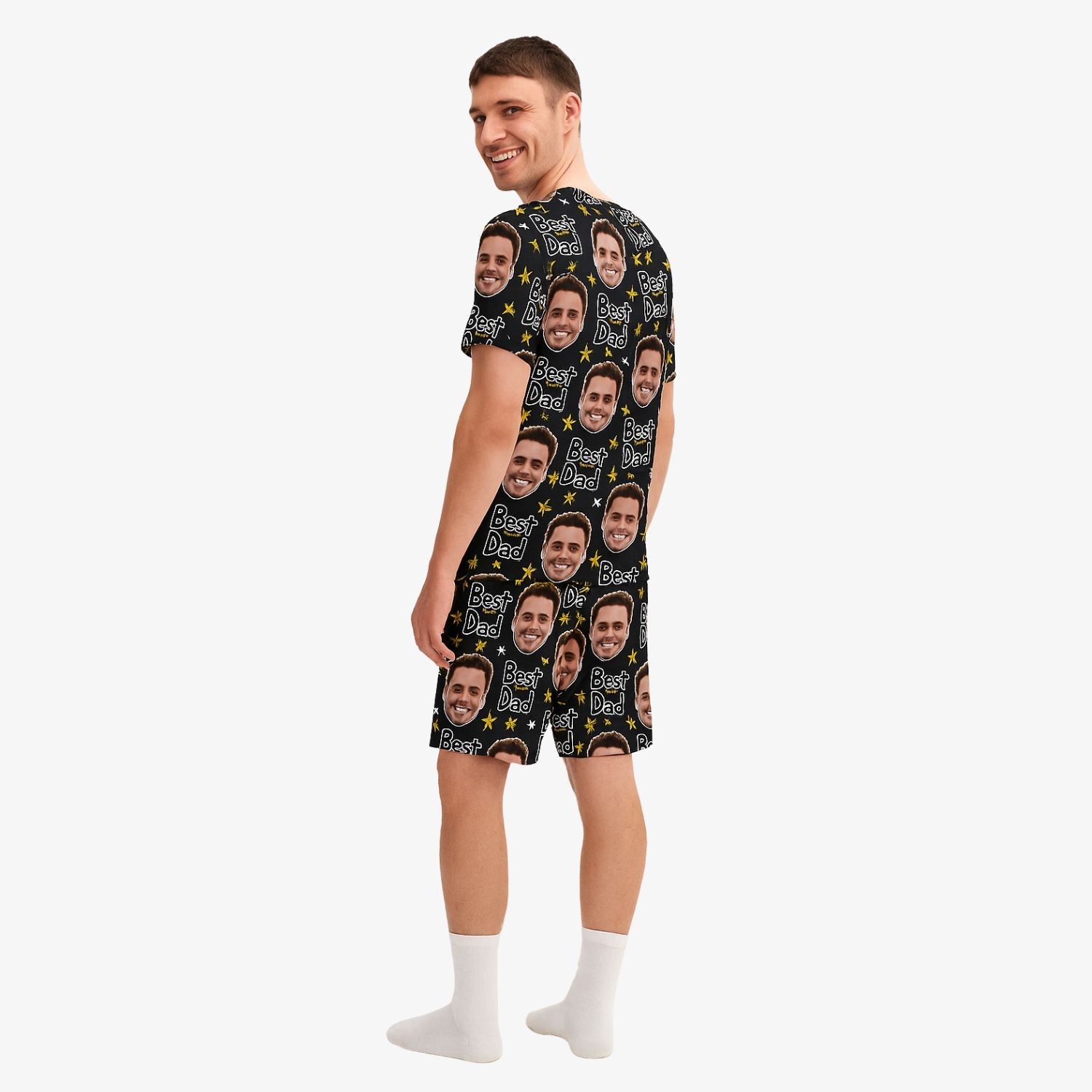 Men's Best Dad Custom PJs - Shorts Set