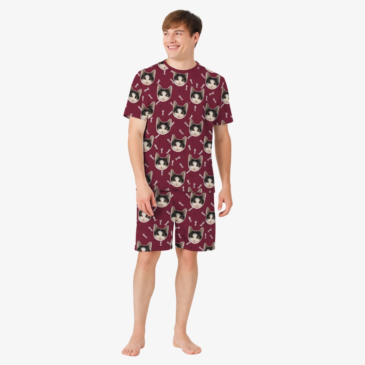 Your Cat Men's Custom Pajamas -