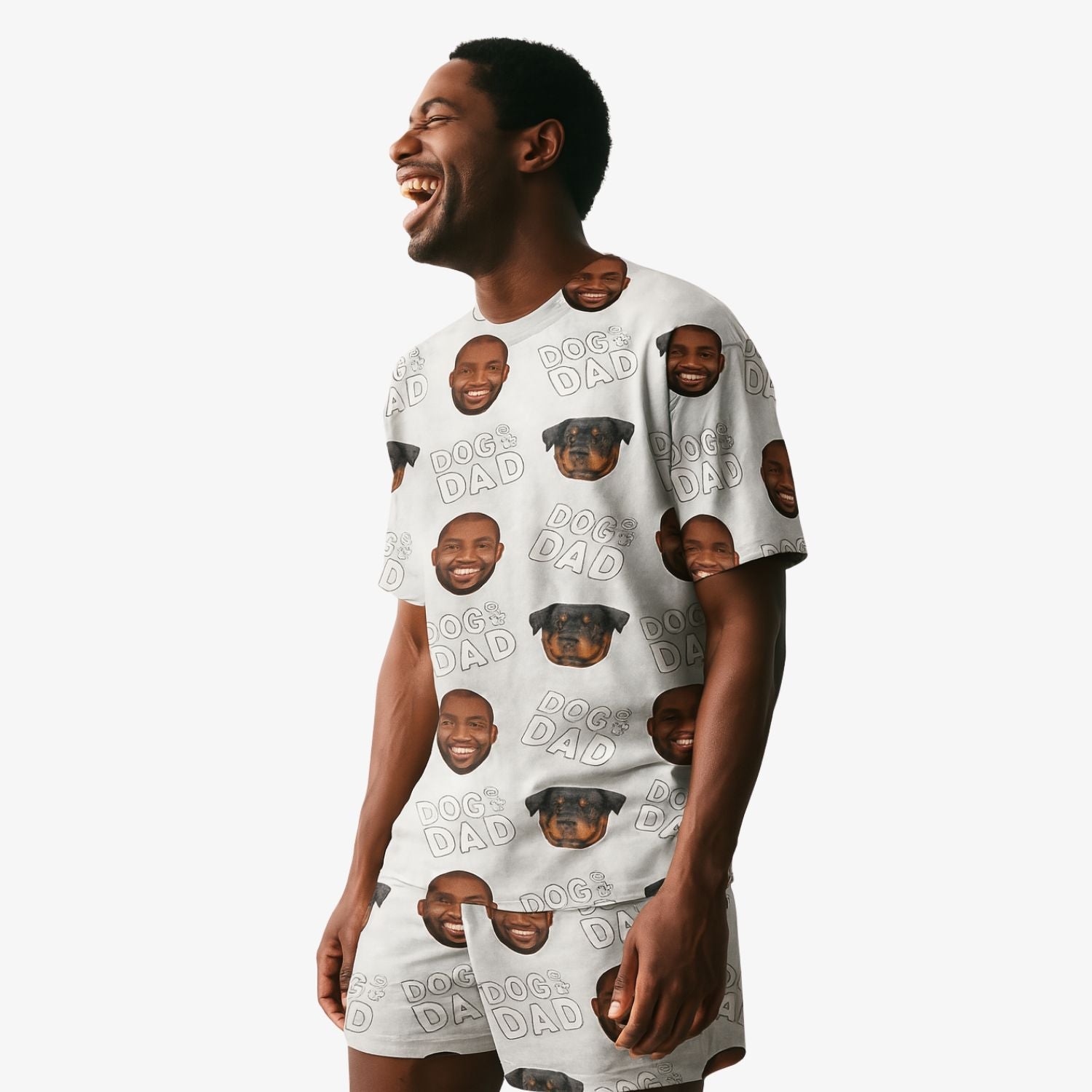 Men's Dog Dad Custom PJs - Shorts Set