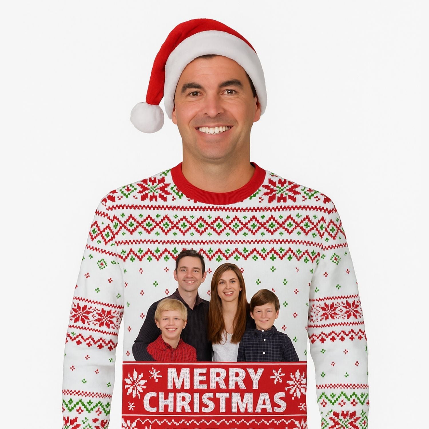 Your Photo Merry Christmas Personalized Jumper