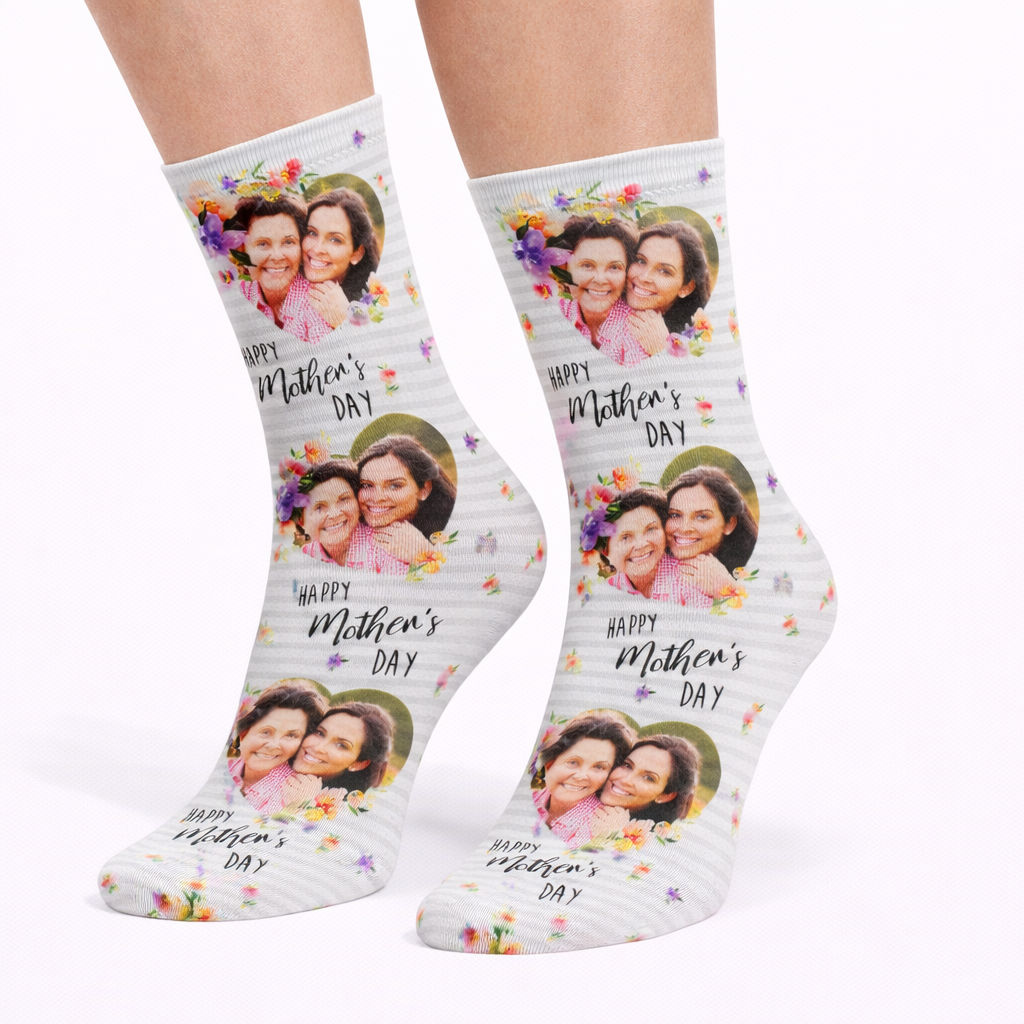 Mother's Day Photo Custom Socks