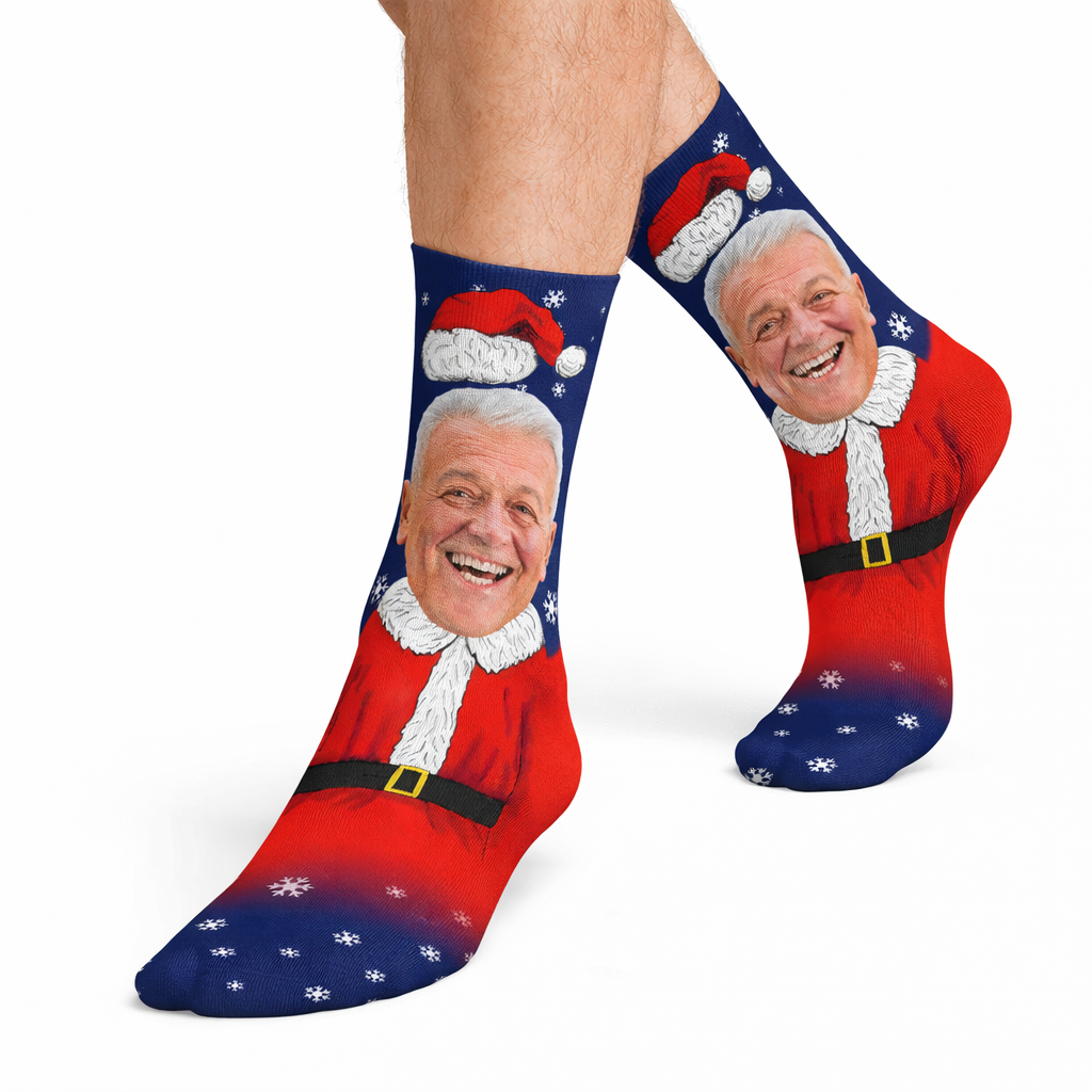 Mr Clause Custom Socks