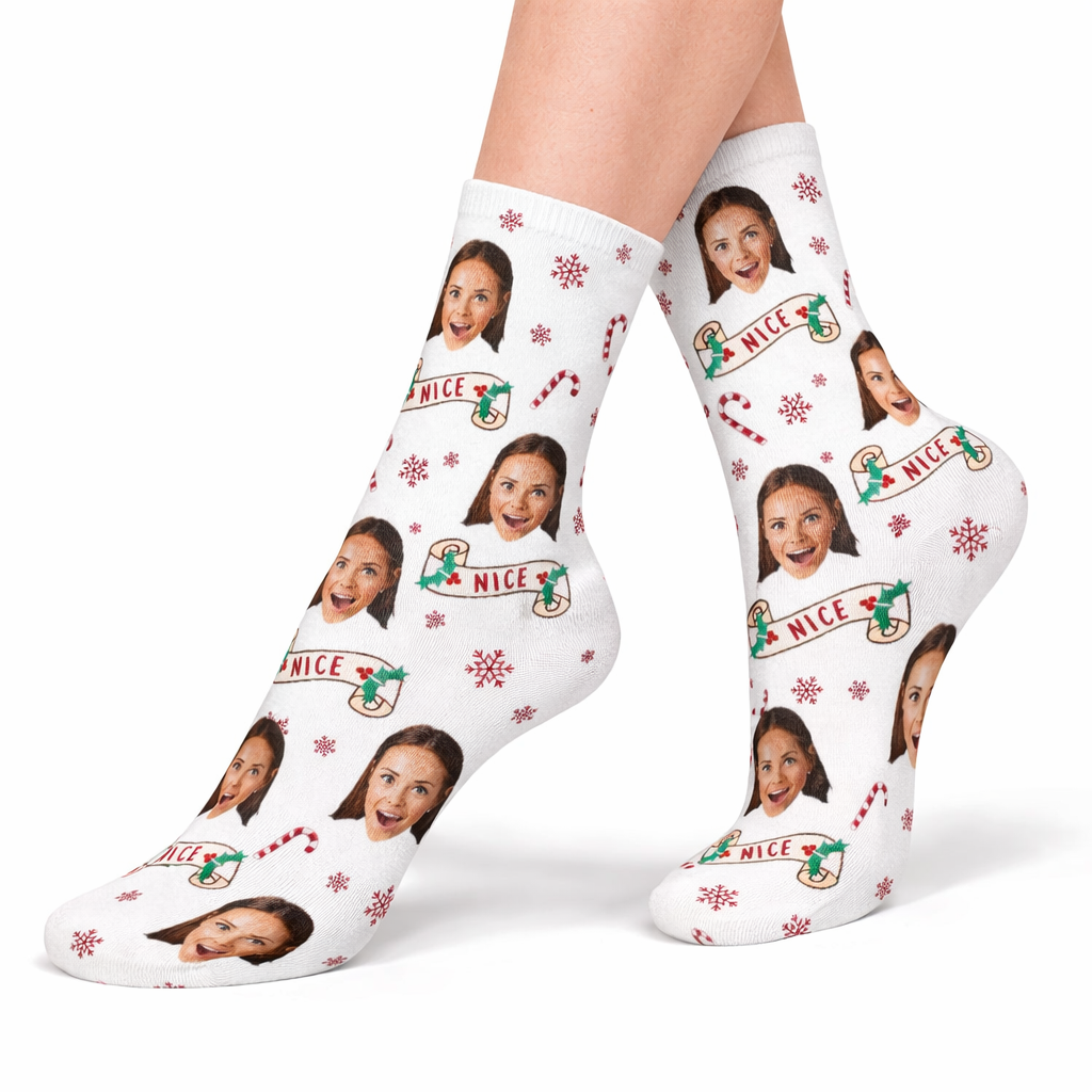 Naughty & Nice Custom Socks