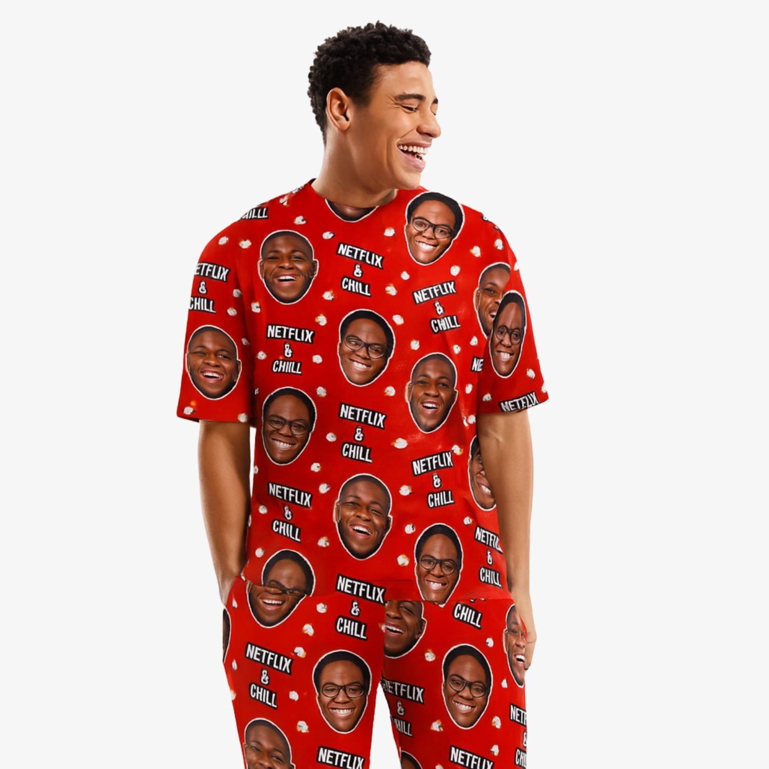 Men's Netflix & Chill Custom Pajamas