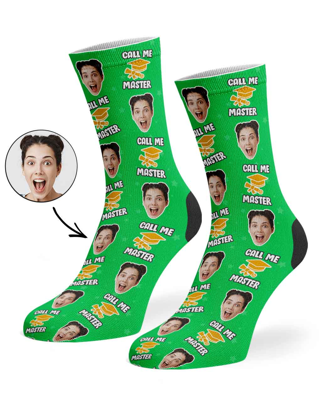 Call Me Master Graduation Socks