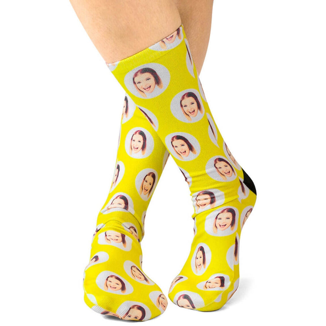 Polka Circle Custom Socks