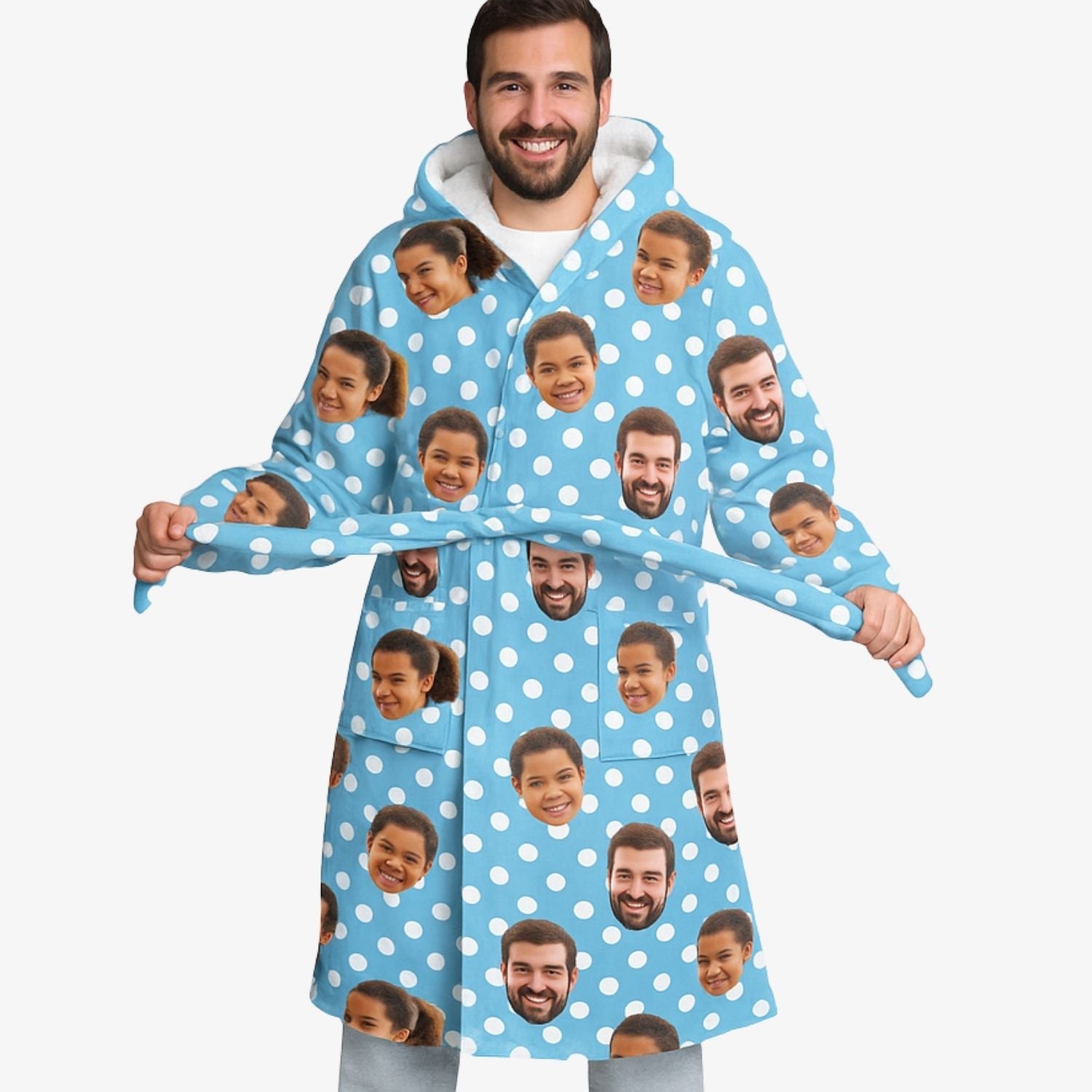 Polka Dot Custom Robe