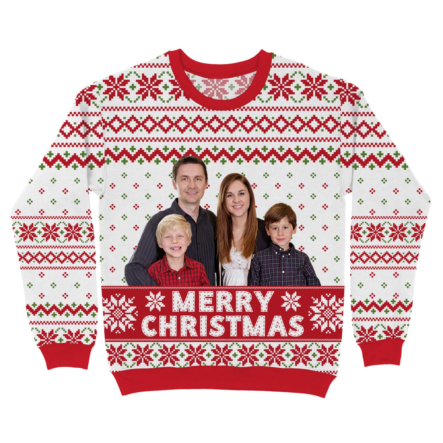 Your Photo Merry Christmas Personalized Jumper