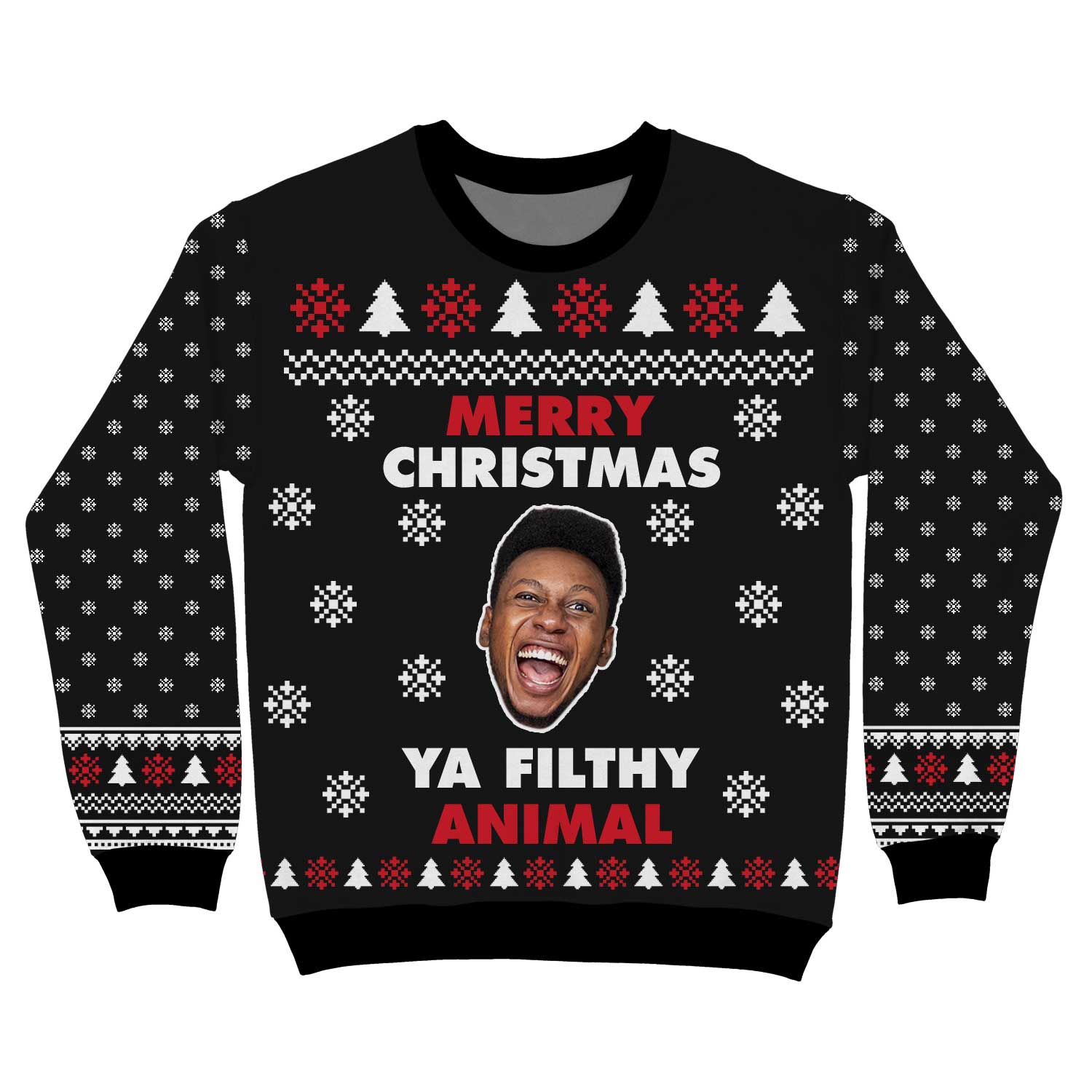 Merry Christmas Ya Filthy Animal Personalized Christmas Jumper