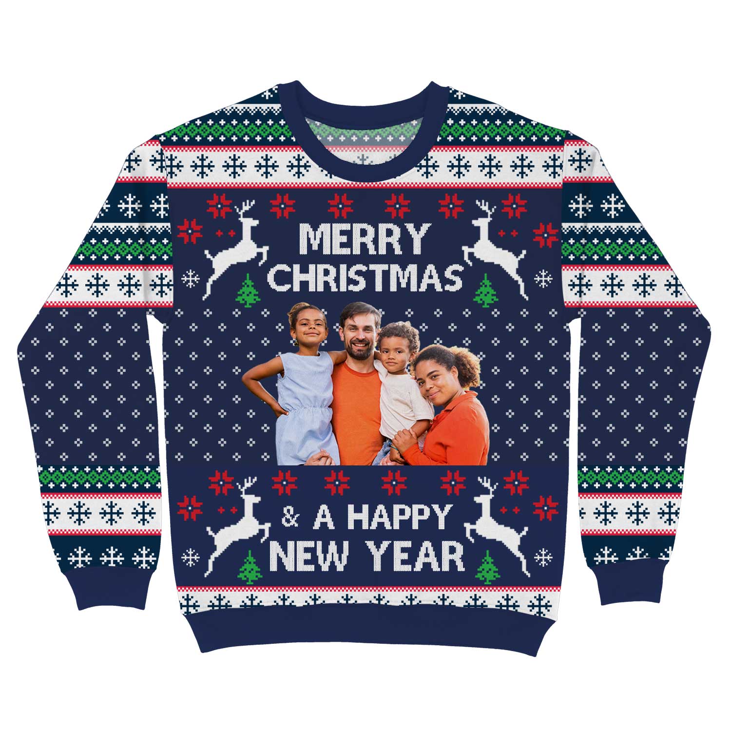 Merry Christmas & A Happy New Year Photo Festive Jumper