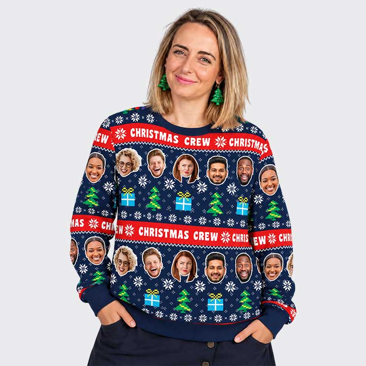 Christmas Crew Funny Festive Sweater
