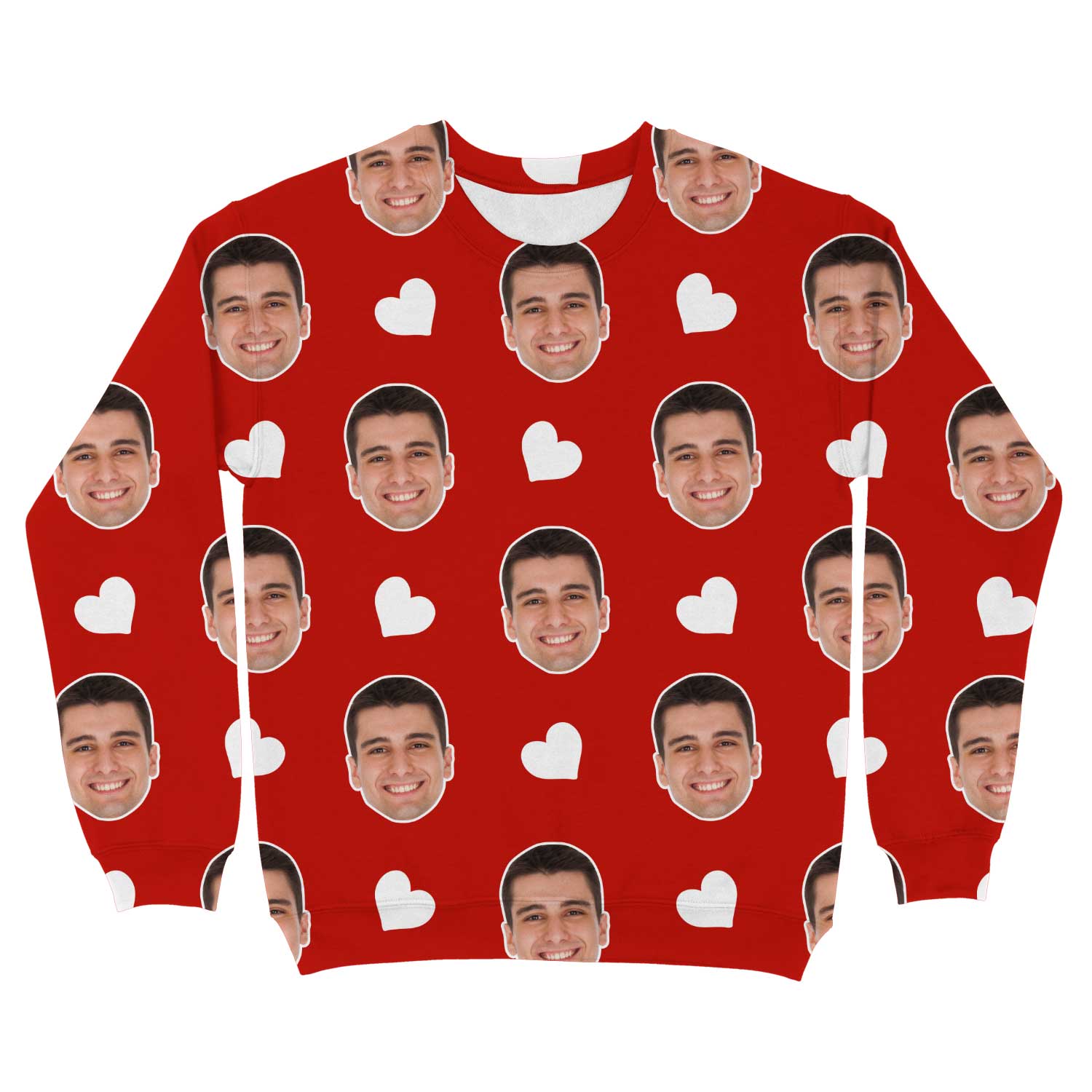 White Hearts Custom Sweatshirt