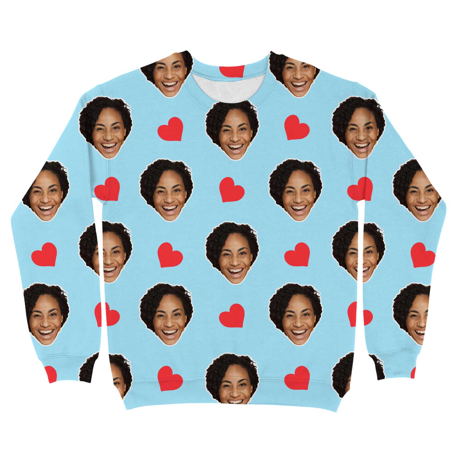 Red Hearts Custom Sweatshirt