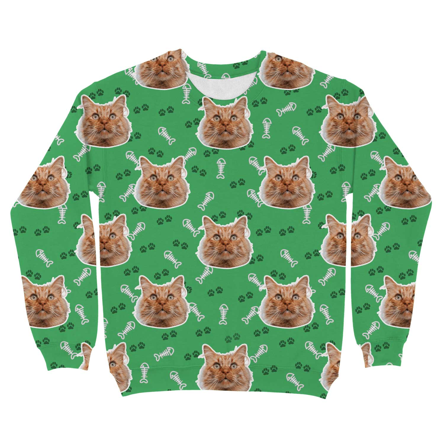 Cat Pattern Custom Sweatshirt