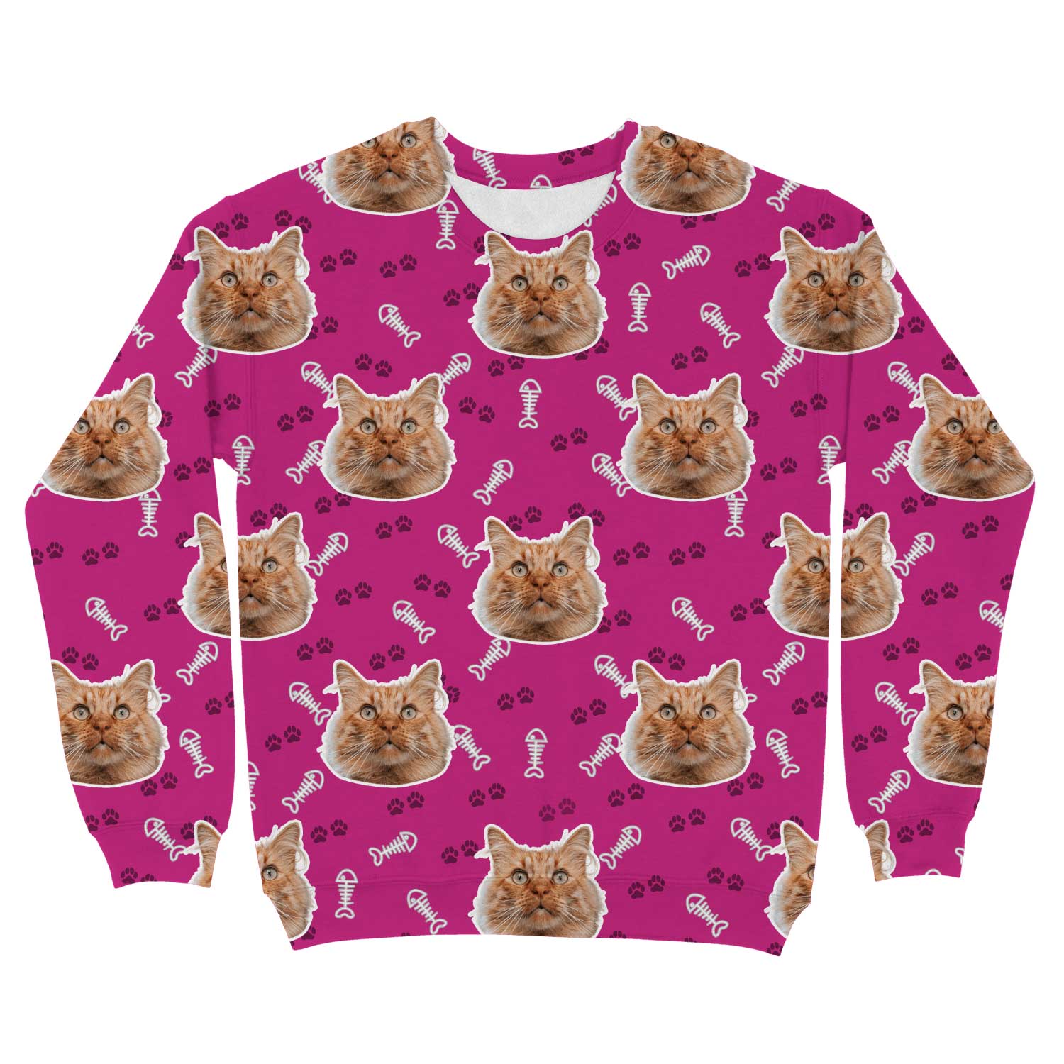 Cat Pattern Custom Sweatshirt