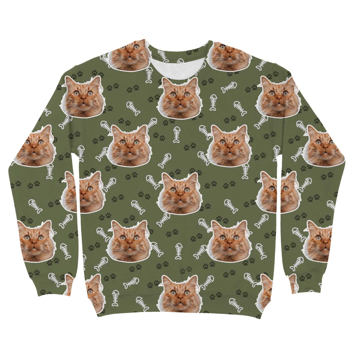 Cat Pattern Custom Sweatshirt
