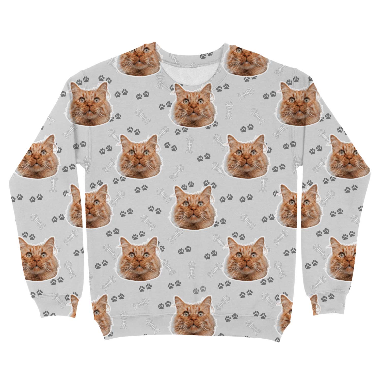 Cat Pattern Custom Sweatshirt