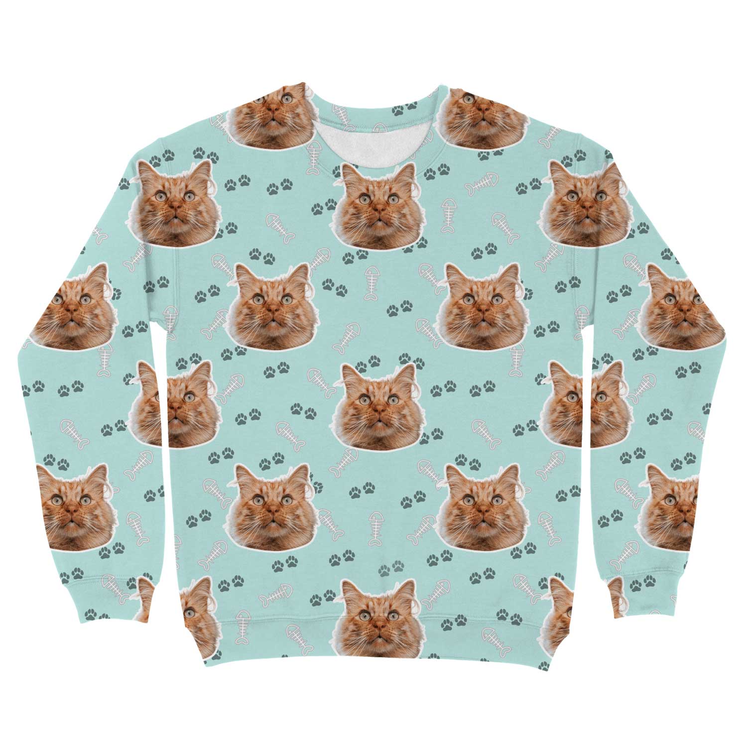 Cat Pattern Custom Sweatshirt