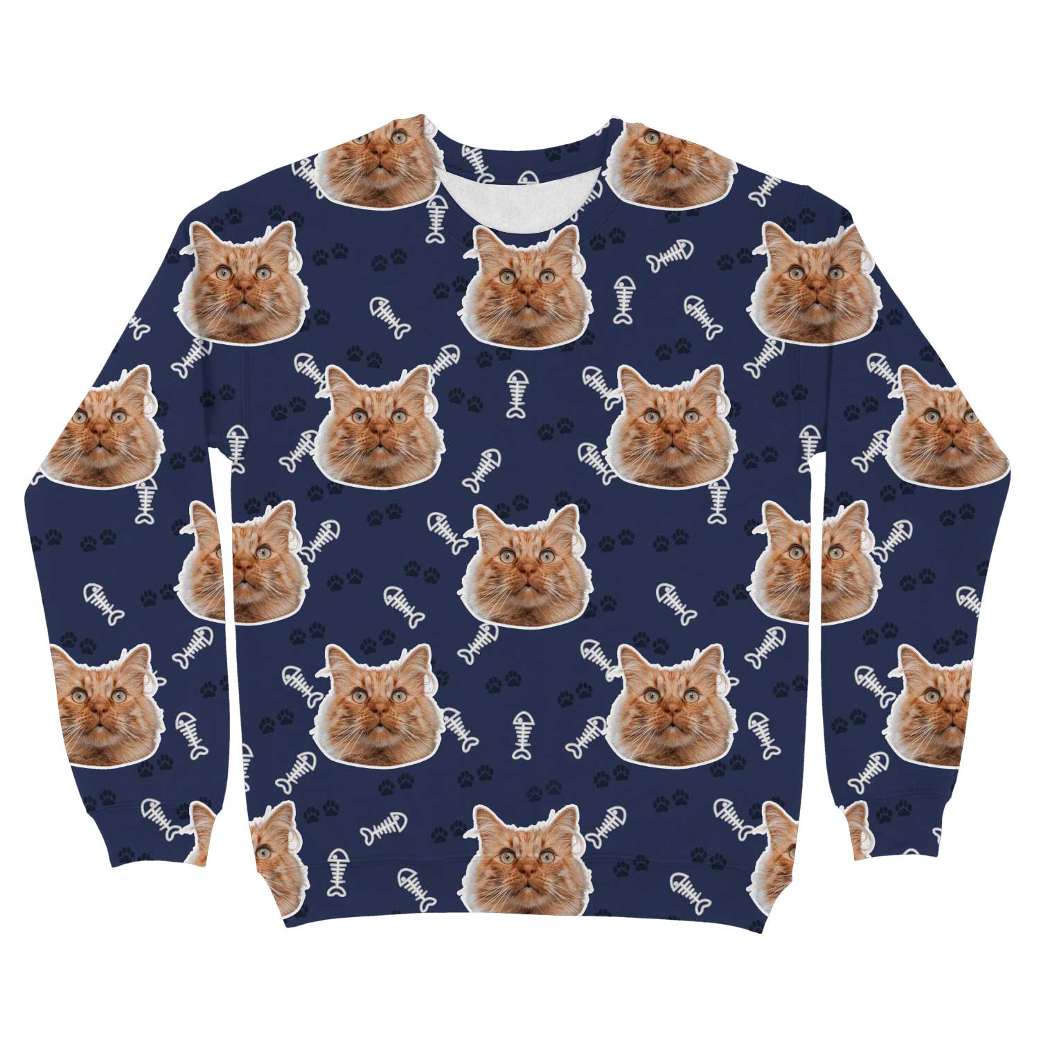 Cat Pattern Custom Sweatshirt