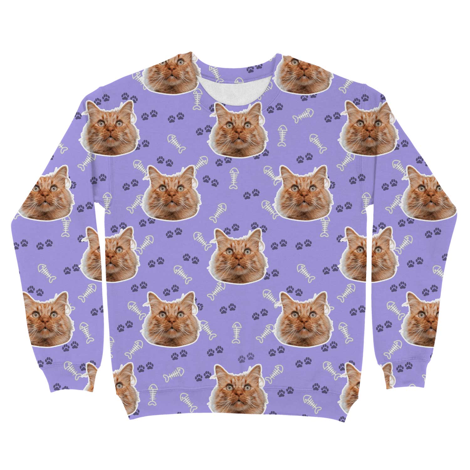 Cat Pattern Custom Sweatshirt