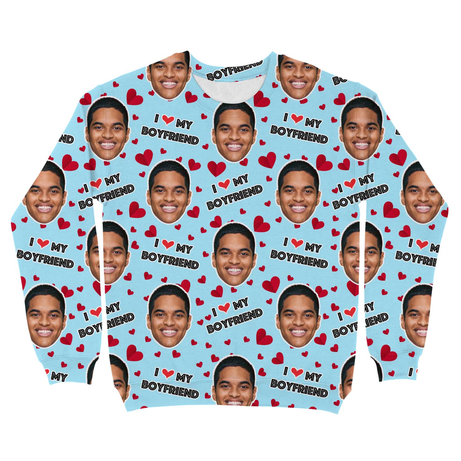 I Love My Boyfriend Custom Sweatshirt