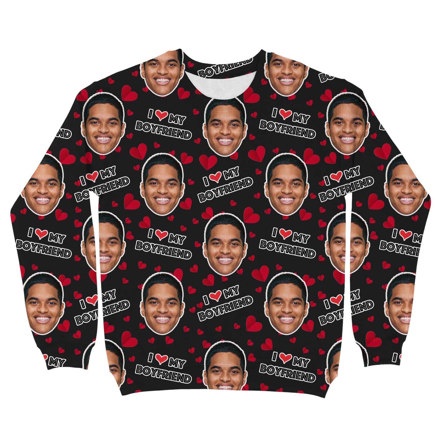 I Love My Boyfriend Custom Sweatshirt
