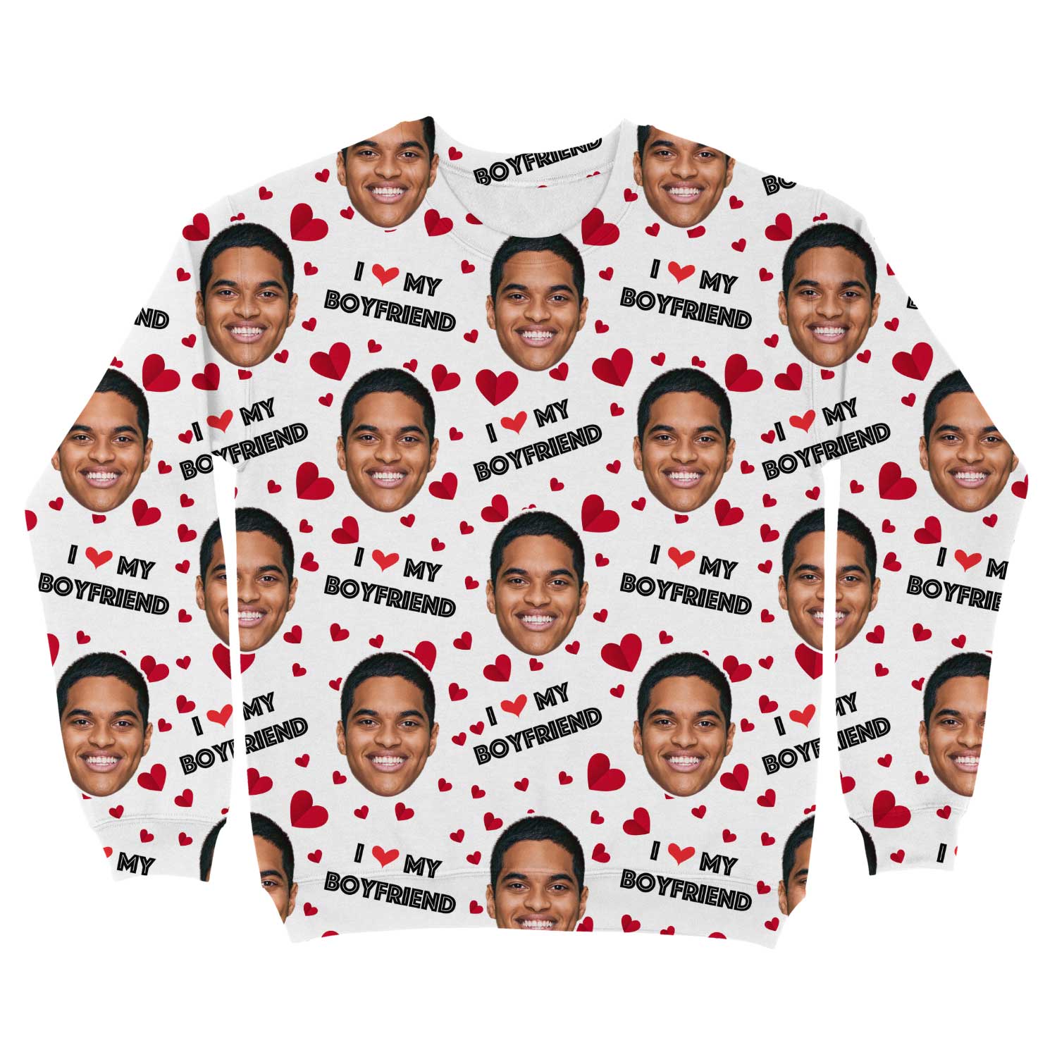 I Love My Boyfriend Custom Sweatshirt