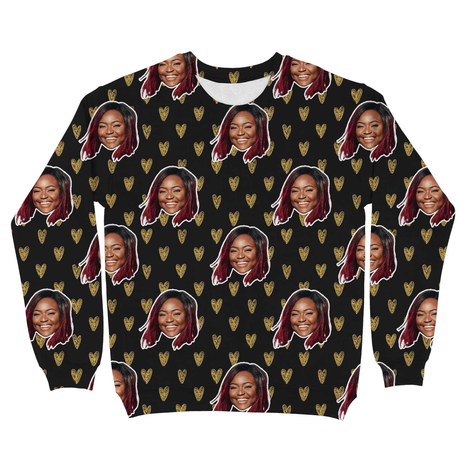 Gold Hearts Custom Sweatshirt