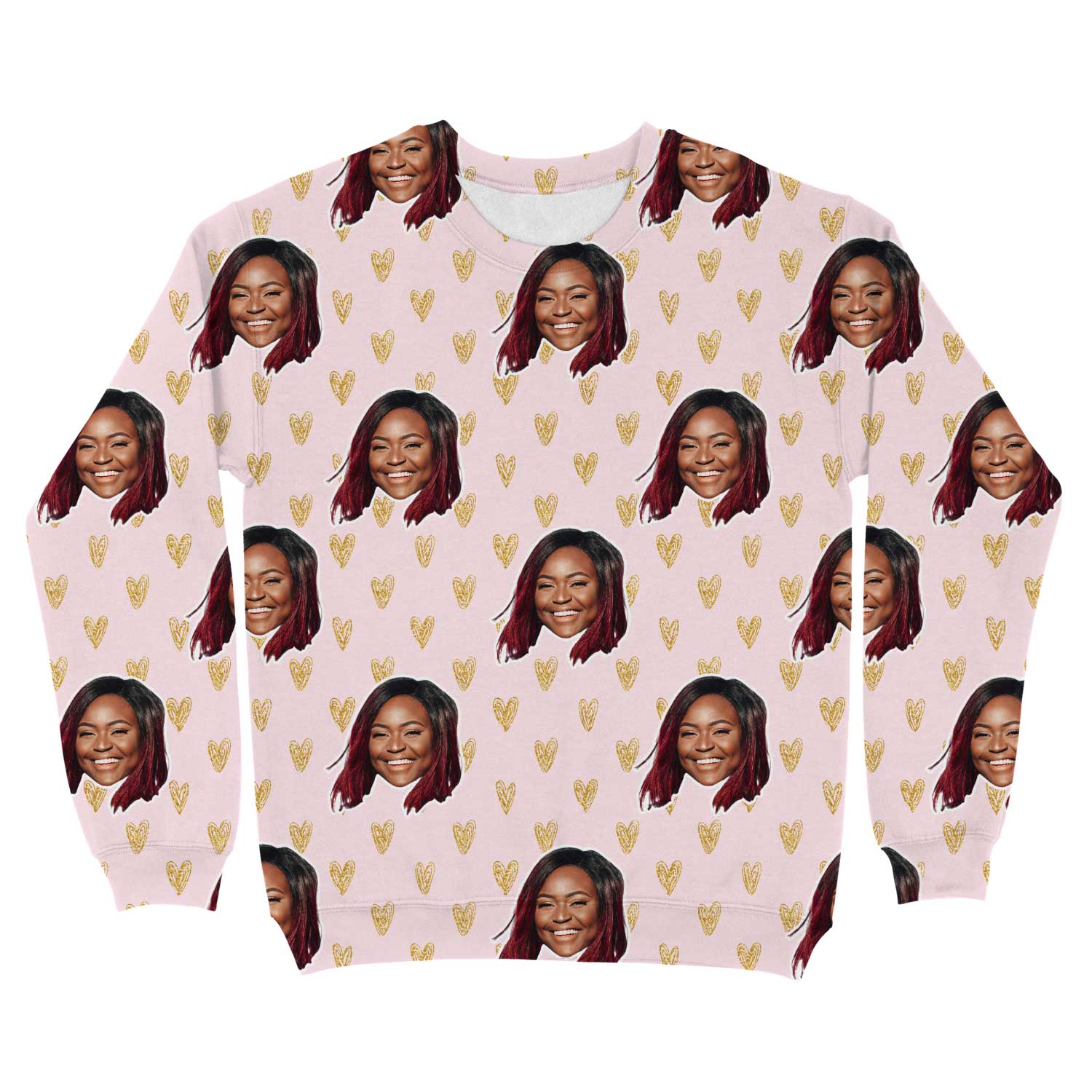 Gold Hearts Custom Sweatshirt