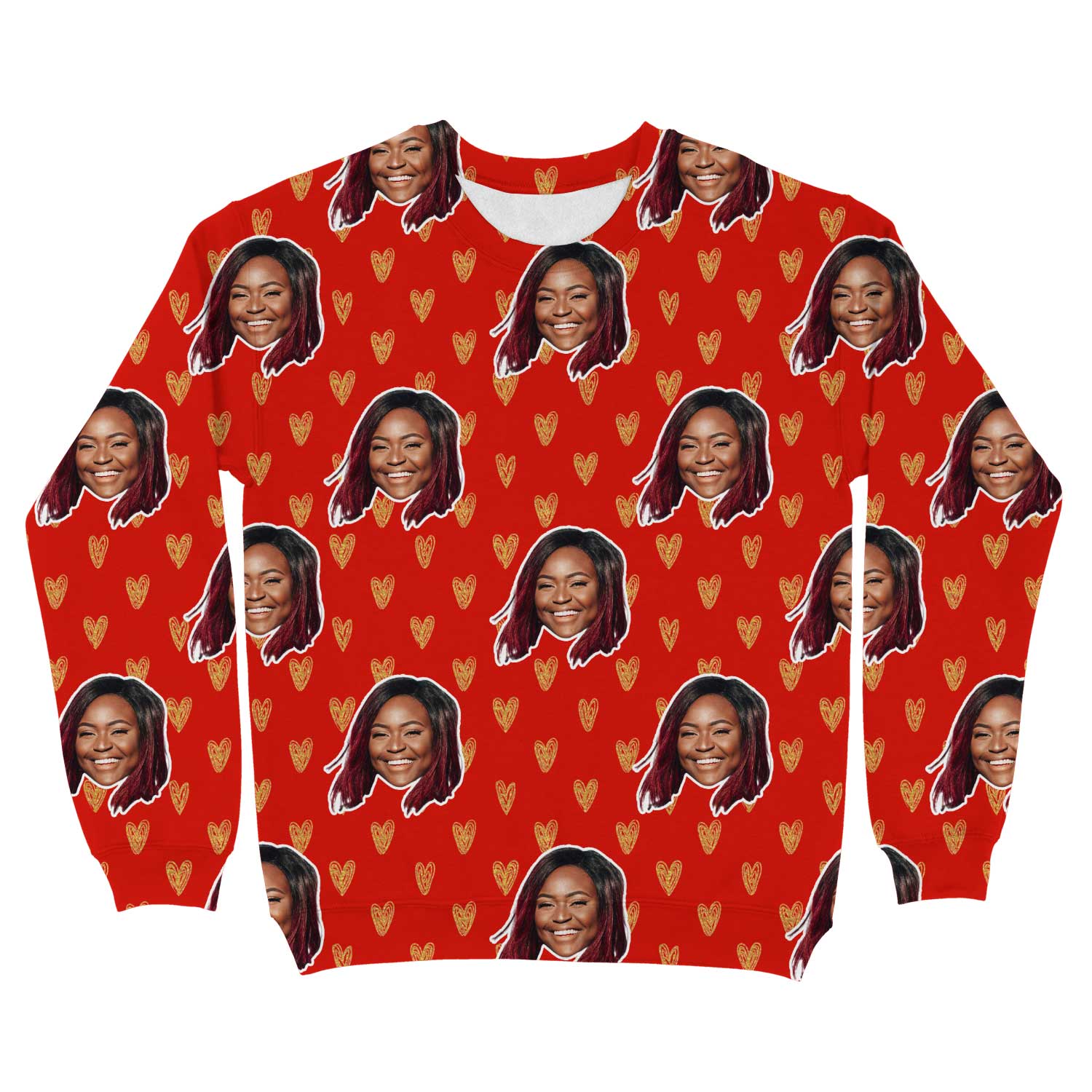 Gold Hearts Custom Sweatshirt