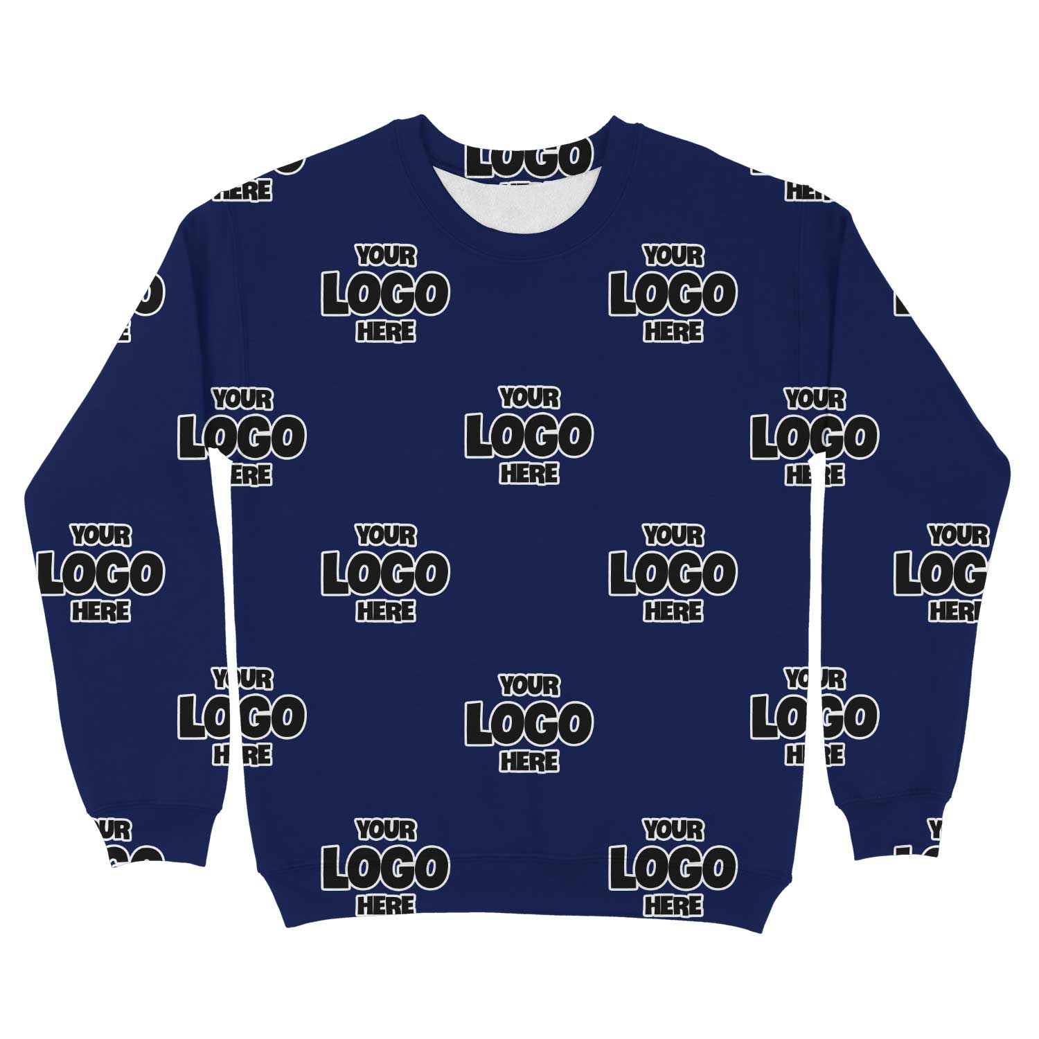 Personalized Full-Print Sweatshirt with Your Business Logo