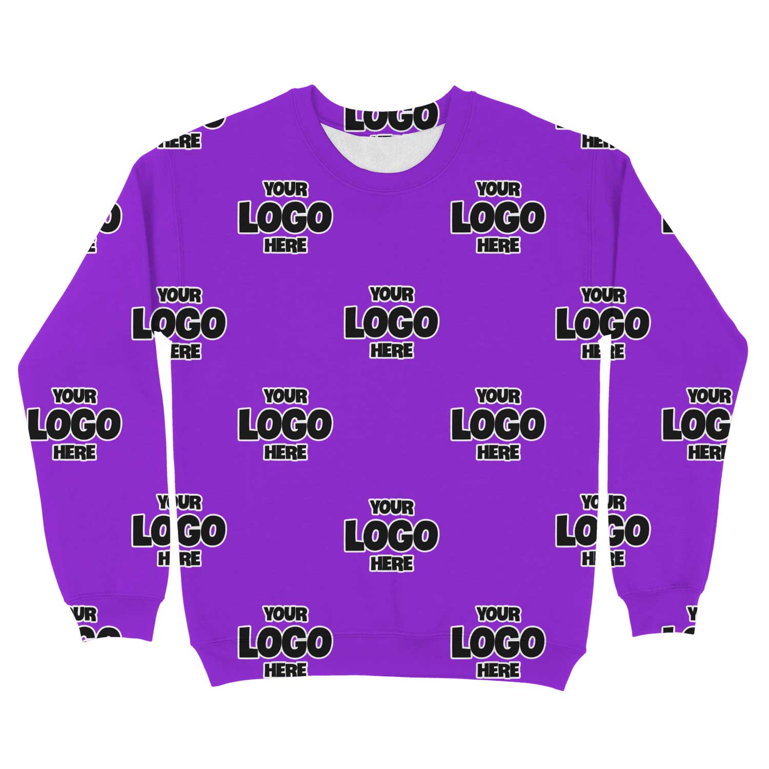 Personalized Full-Print Sweatshirt with Your Business Logo